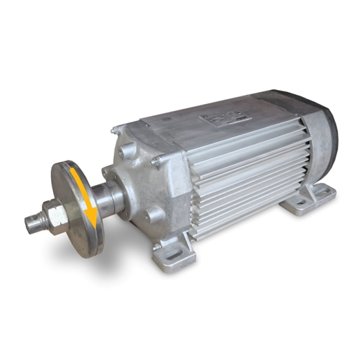 Flachmotor 400V 3kW mit verlängerter Welle für Tischkreissäge