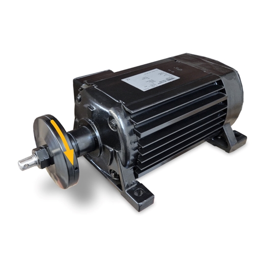 Flachmotor 400V, 4kW mit verlängerter Welle