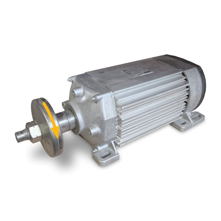 Flachmotor 400V 3kW mit verlängerter Welle für Tischkreissäge