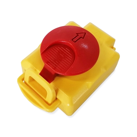 Klappdeckel mit Not-Stoppknopf